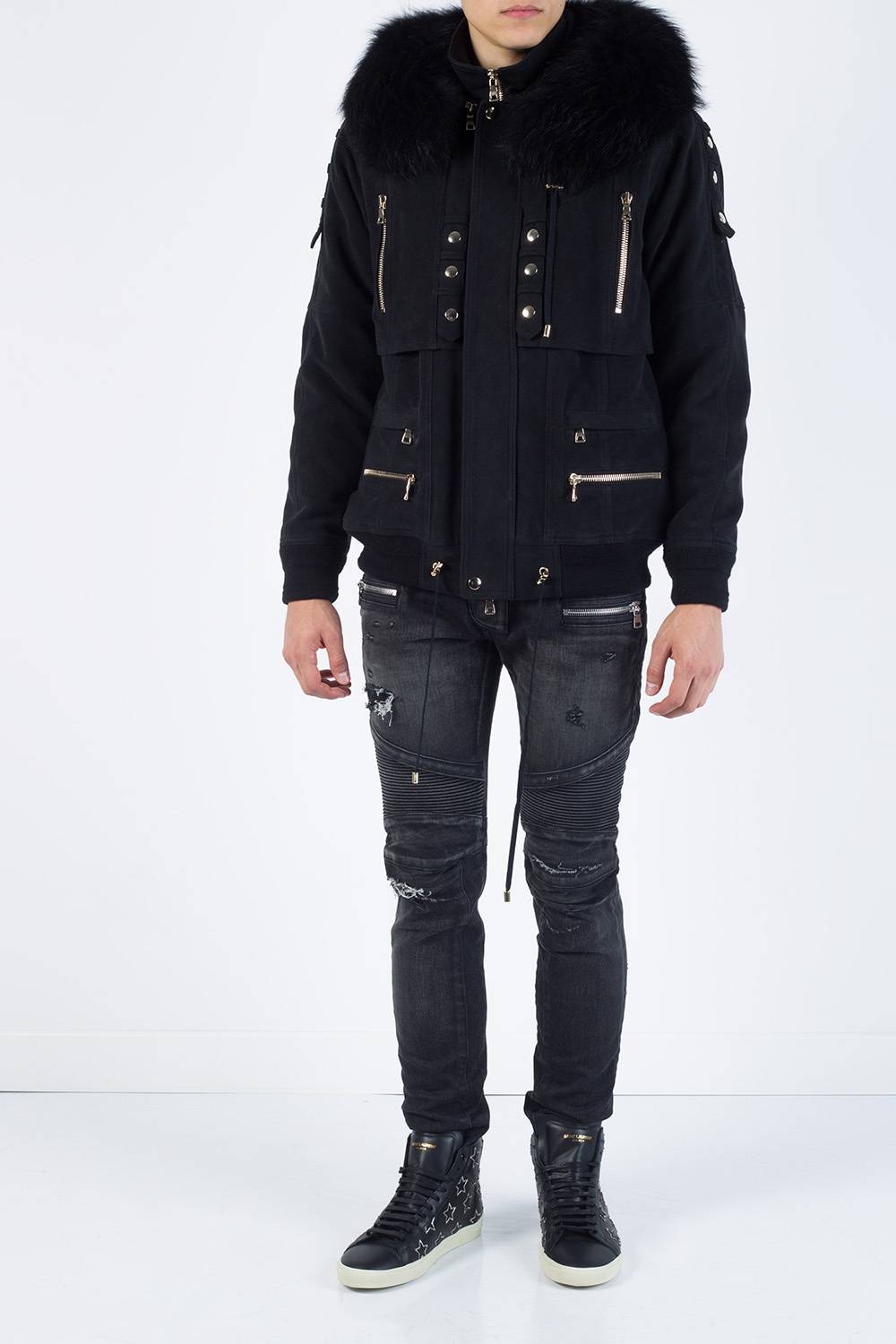 Balmain Racoon fur jacket | Men's Clothing | Vitkac